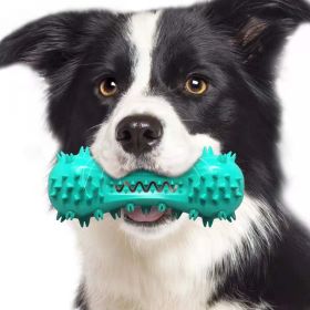 Pet Dog Cleaning Chew Toys For Aggressive Dogs Rubber Molar Stick Dog Oral Teeth (Option: Blue)
